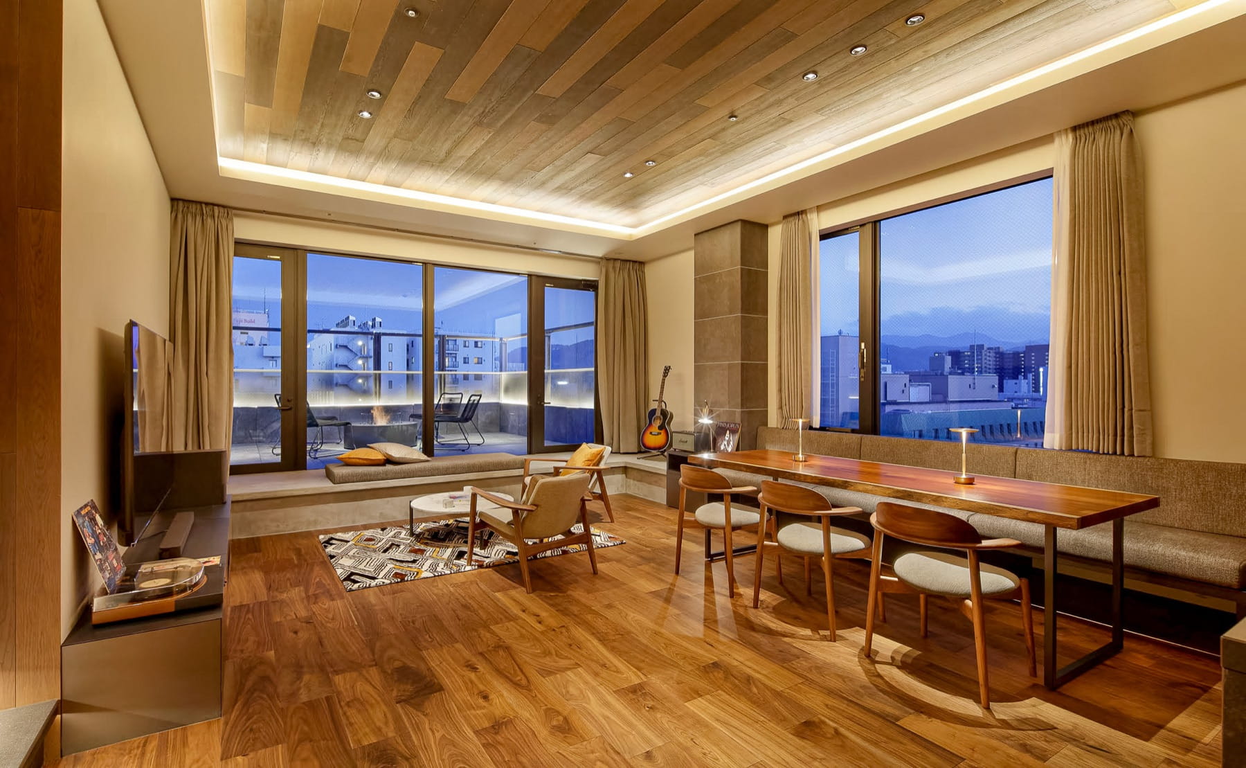 Sapporo hotel room with city view